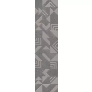 Декор Kerama Marazzi Про Матрикс геометрия серый темный 15х60 см