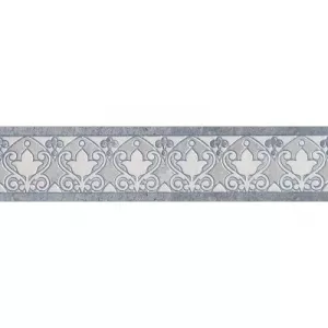 Бордюр Kerama Marazzi Монтаньоне серый лаппатированный HGD\B38\SG1550L 9,5х40.2 см