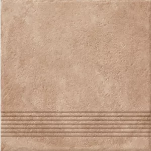 Ступень Cersanit Carpet рельеф темный бежевый C-CP4A156D 29,8х29,8