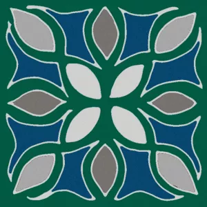 Вставка Kerama Marazzi Анвер 5 зеленый OS\B175\21052 4,85х4,85 см