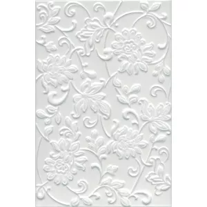 Плитка настенная Kerama Marazzi Аджанта цветы белый 8216 20х30