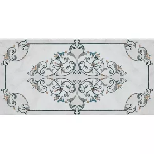 Керамогранит Kerama Marazzi Парнас декорированный лаппатированный белый 80х160 см