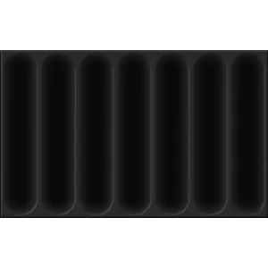 Плитка настенная Шахтинская плитка Марсель черный низ 02 (рельеф) 25х40 см