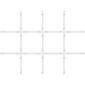 Плитка настенная Kerama Marazzi Конфетти белый 1230T полотно из 12 частей 9,9х9,9 30х40